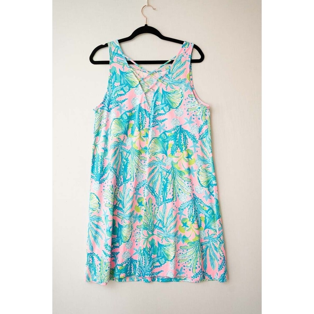 Lilly Pulitzer Kirsten Dress Mandevilla Baby Hip Nautic L resort cruise beach - Picture 3 of 7